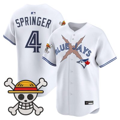 Men's Blue Jays x One Piece Vapor Premier Limited Jersey - White / George Springer