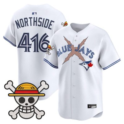 Men's Blue Jays x One Piece Vapor Premier Limited Jersey - White / NorthSide 416