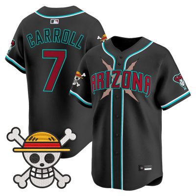Men's Diamondbacks x One Piece Vapor Premier Limited Jersey - Black / Corbin Carroll