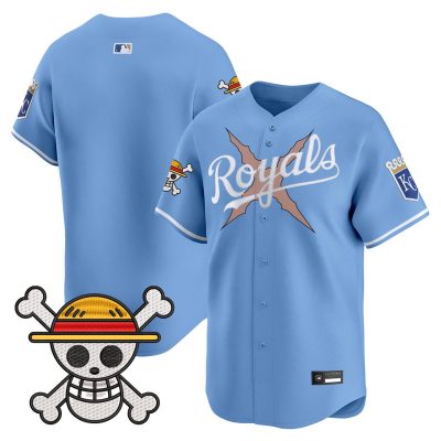 Men's Kansas City Royals x One Piece Vapor Premier Limited Jersey - Light Blue / Team