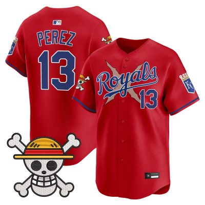 Men's Kansas City Royals x One Piece Vapor Premier Limited Jersey - Red / Salvador Perez