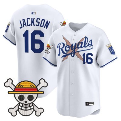 Men's Kansas City Royals x One Piece Vapor Premier Limited Jersey - White / Bo Jackson