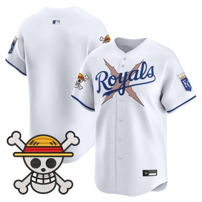 Men's Kansas City Royals x One Piece Vapor Premier Limited Jersey - White / Team