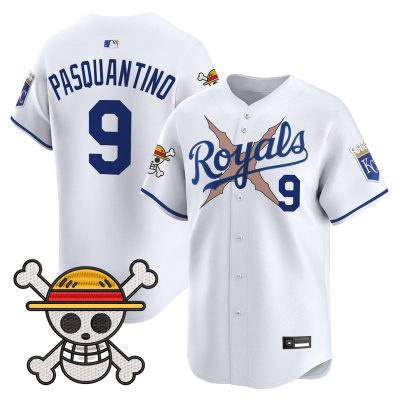 Men's Kansas City Royals x One Piece Vapor Premier Limited Jersey - White / Vinnie Pasquantino