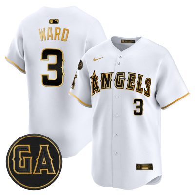 Men's Los Angeles Angels 'Garret Anderson Tribute Patch' Vapor Premier Limited Jersey - White Gold / Taylor Ward