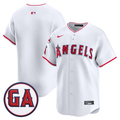Men's Los Angeles Angels 'Garret Anderson Tribute Patch' Vapor Premier Limited Jersey - White / Team