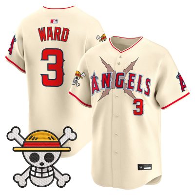 Men's Los Angeles Angels x One Piece Vapor Premier Limited Jersey - Cream / Taylor Ward