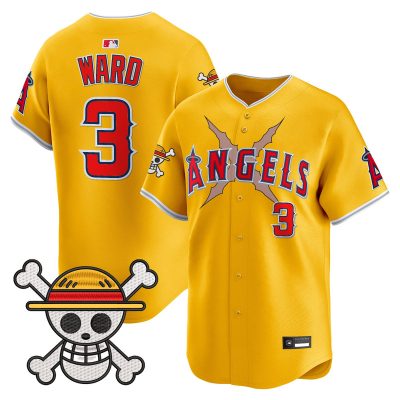 Men's Los Angeles Angels x One Piece Vapor Premier Limited Jersey - Gold / Taylor Ward