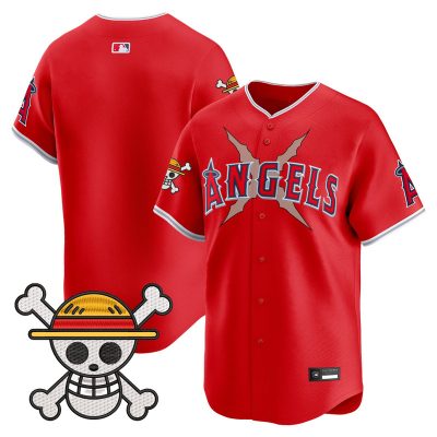 Men's Los Angeles Angels x One Piece Vapor Premier Limited Jersey - Red / Team