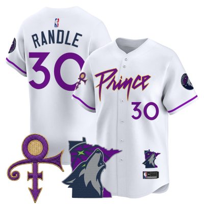 Men's Minnesota Timberwolves Prince Patch Vapor Baseball Jersey - Association / Julius Randle