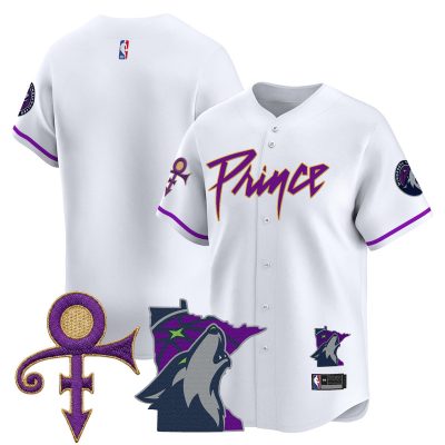 Men's Minnesota Timberwolves Prince Patch Vapor Baseball Jersey - Association / Team