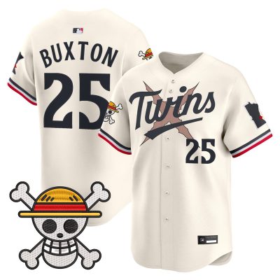 Men's Minnesota Twins x One Piece Vapor Premier Limited Jersey - Cream / Byron Buxton