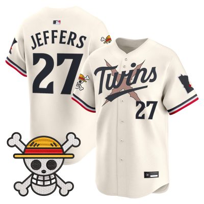 Men's Minnesota Twins x One Piece Vapor Premier Limited Jersey - Cream / Ryan Jeffers