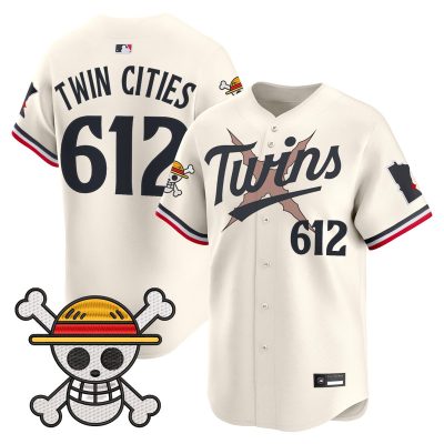 Men's Minnesota Twins x One Piece Vapor Premier Limited Jersey - Cream / Twin Cities 612