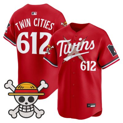 Men's Minnesota Twins x One Piece Vapor Premier Limited Jersey - Red / Twin Cities 612