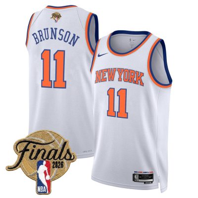 Men's New York Knicks 2026 Finals Swingman Stitched Jersey - Association / Jalen Brunson
