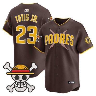Men's Padres x One Piece Vapor Premier Limited Jersey - Brown / Fernando Tatis Jr.