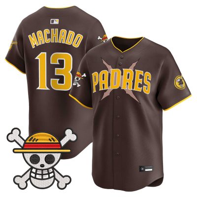 Men's Padres x One Piece Vapor Premier Limited Jersey - Brown / Manny Machado