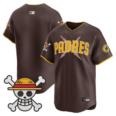 Men's Padres x One Piece Vapor Premier Limited Jersey - Brown / Team