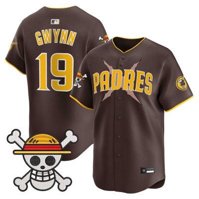 Men's Padres x One Piece Vapor Premier Limited Jersey - Brown / Tony Gwynn