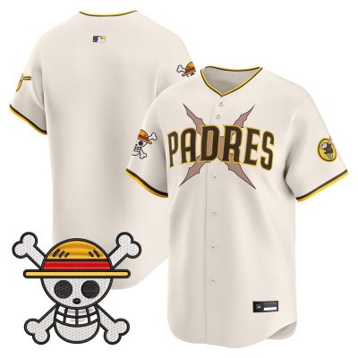 Men's Padres x One Piece Vapor Premier Limited Jersey - Cream / Team