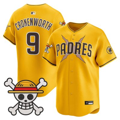 Men's Padres x One Piece Vapor Premier Limited Jersey - Gold / Jake Cronenworth