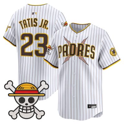 Men's Padres x One Piece Vapor Premier Limited Jersey - Pinstripe / Fernando Tatis Jr.