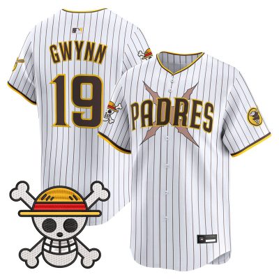 Men's Padres x One Piece Vapor Premier Limited Jersey - Pinstripe / Tony Gwynn
