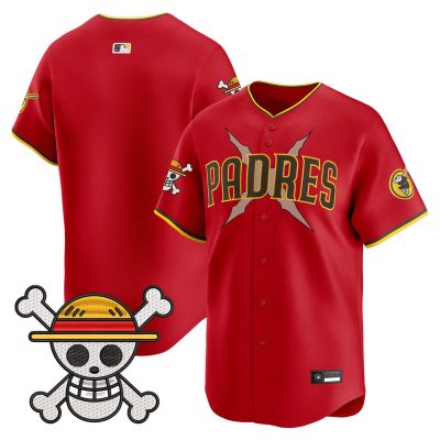 Men's Padres x One Piece Vapor Premier Limited Jersey - Red / Team