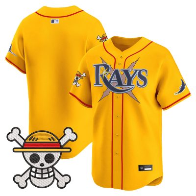 Men's Tampa Bay Rays x One Piece Vapor Premier Limited Jersey - Gold / Team