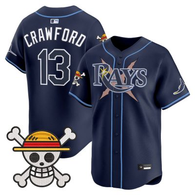 Men's Tampa Bay Rays x One Piece Vapor Premier Limited Jersey - Navy / Carl Crawford