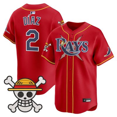 Men's Tampa Bay Rays x One Piece Vapor Premier Limited Jersey - Red / Yandy Diaz