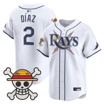 Men's Tampa Bay Rays x One Piece Vapor Premier Limited Jersey - White / Yandy Diaz