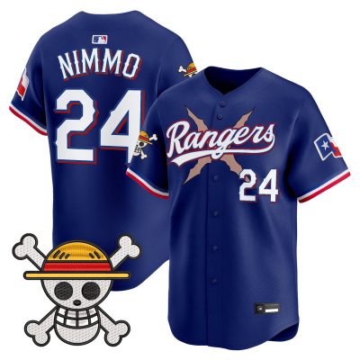 Men's Texas Rangers x One Piece Vapor Premier Limited Jersey - Royal / Brandon Nimmo
