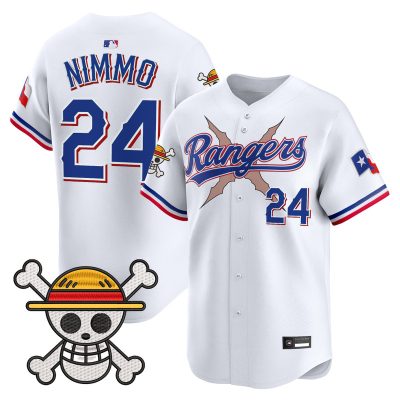 Men's Texas Rangers x One Piece Vapor Premier Limited Jersey - White / Brandon Nimmo