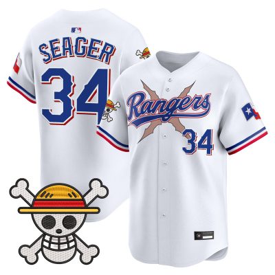 Men's Texas Rangers x One Piece Vapor Premier Limited Jersey - White / Corey Seager