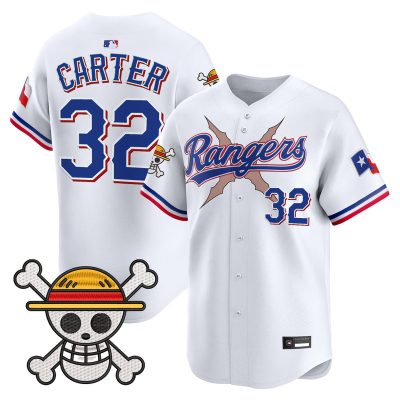 Men's Texas Rangers x One Piece Vapor Premier Limited Jersey - White / Evan Carter