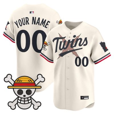 Minnesota Twins x One Piece Vapor Premier Limited Custom Jersey - Cream