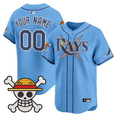 Tampa Bay Rays x One Piece Vapor Premier Limited Custom Jersey - Powder Blue