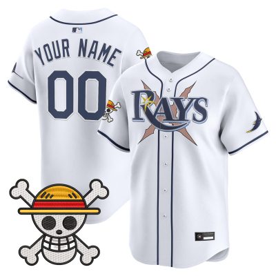 Tampa Bay Rays x One Piece Vapor Premier Limited Custom Jersey - White