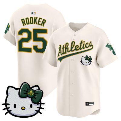 Unisex Athletics Hello Kitty Vapor Premier Limited Jersey - Cream / Brent Rooker