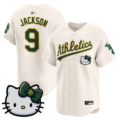 Unisex Athletics Hello Kitty Vapor Premier Limited Jersey - Cream / Reggie Jackson