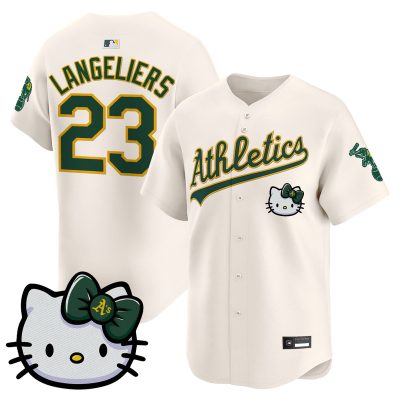 Unisex Athletics Hello Kitty Vapor Premier Limited Jersey - Cream / Shea Langeliers