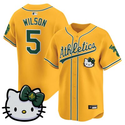 Unisex Athletics Hello Kitty Vapor Premier Limited Jersey - Gold / Jacob Wilson