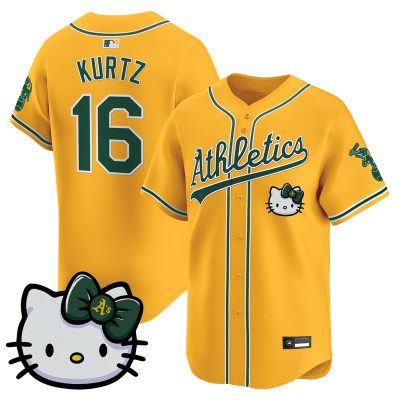 Unisex Athletics Hello Kitty Vapor Premier Limited Jersey - Gold / Nick Kurtz