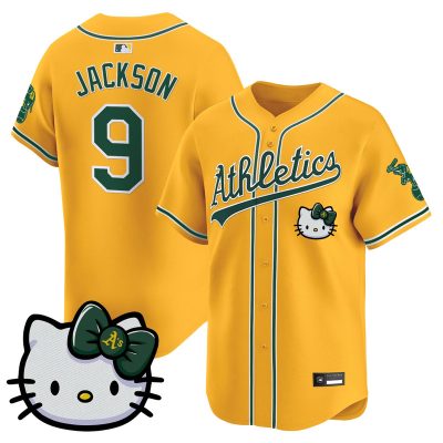 Unisex Athletics Hello Kitty Vapor Premier Limited Jersey - Gold / Reggie Jackson