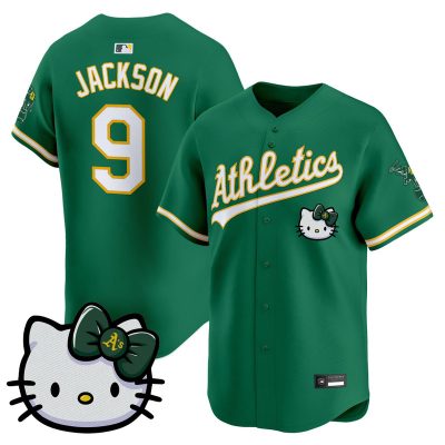 Unisex Athletics Hello Kitty Vapor Premier Limited Jersey - Green / Reggie Jackson