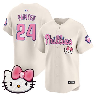 Unisex Philadelphia Phillies Hello Kitty Vapor Premier Limited Jersey - Cream / Andrew Painter