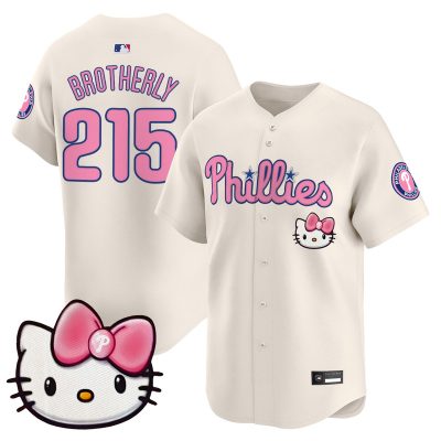 Unisex Philadelphia Phillies Hello Kitty Vapor Premier Limited Jersey - Cream / Brotherly 215