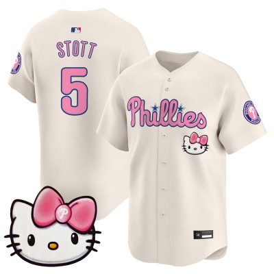 Unisex Philadelphia Phillies Hello Kitty Vapor Premier Limited Jersey - Cream / Bryson Stott